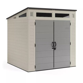 7′ x 7′ Modernist Resin Outdoor Storage Shed