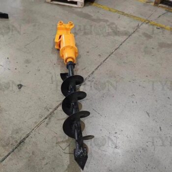 8″ Heavy-Duty Hydraulic Earth Auger & Post Hole Digger – For 2.5-Ton Mini Excavators